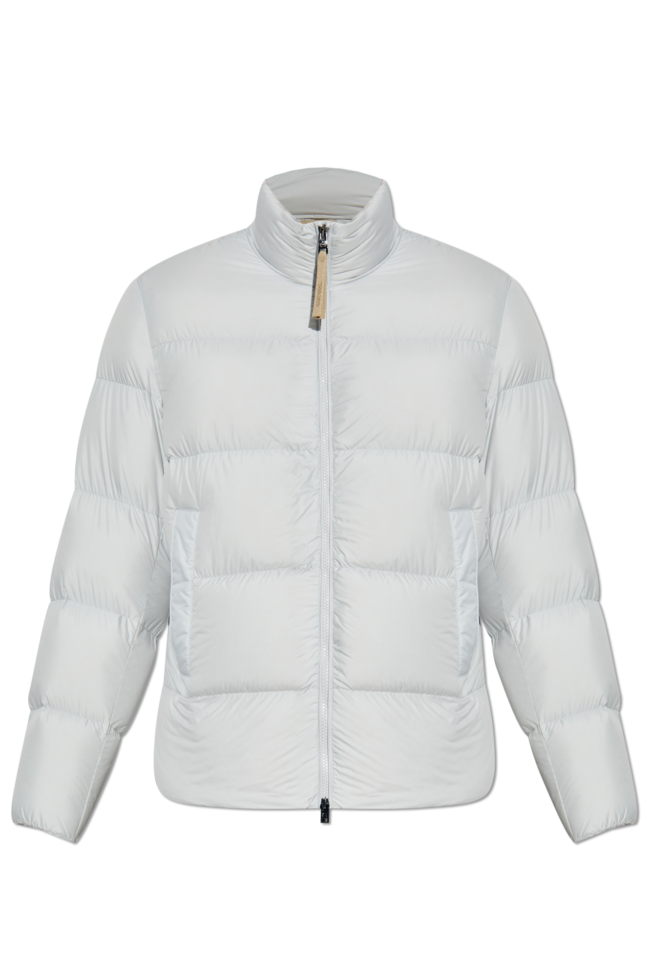 Grey Down jacket with stand-up collar Woolrich - Vitkac GB